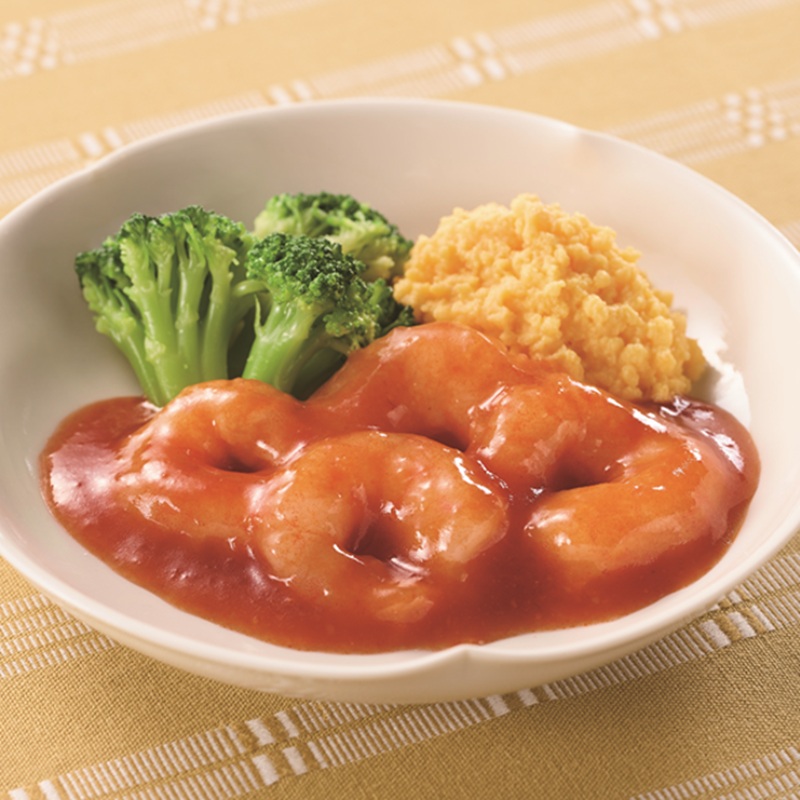 エビと玉子の チリソースがけ